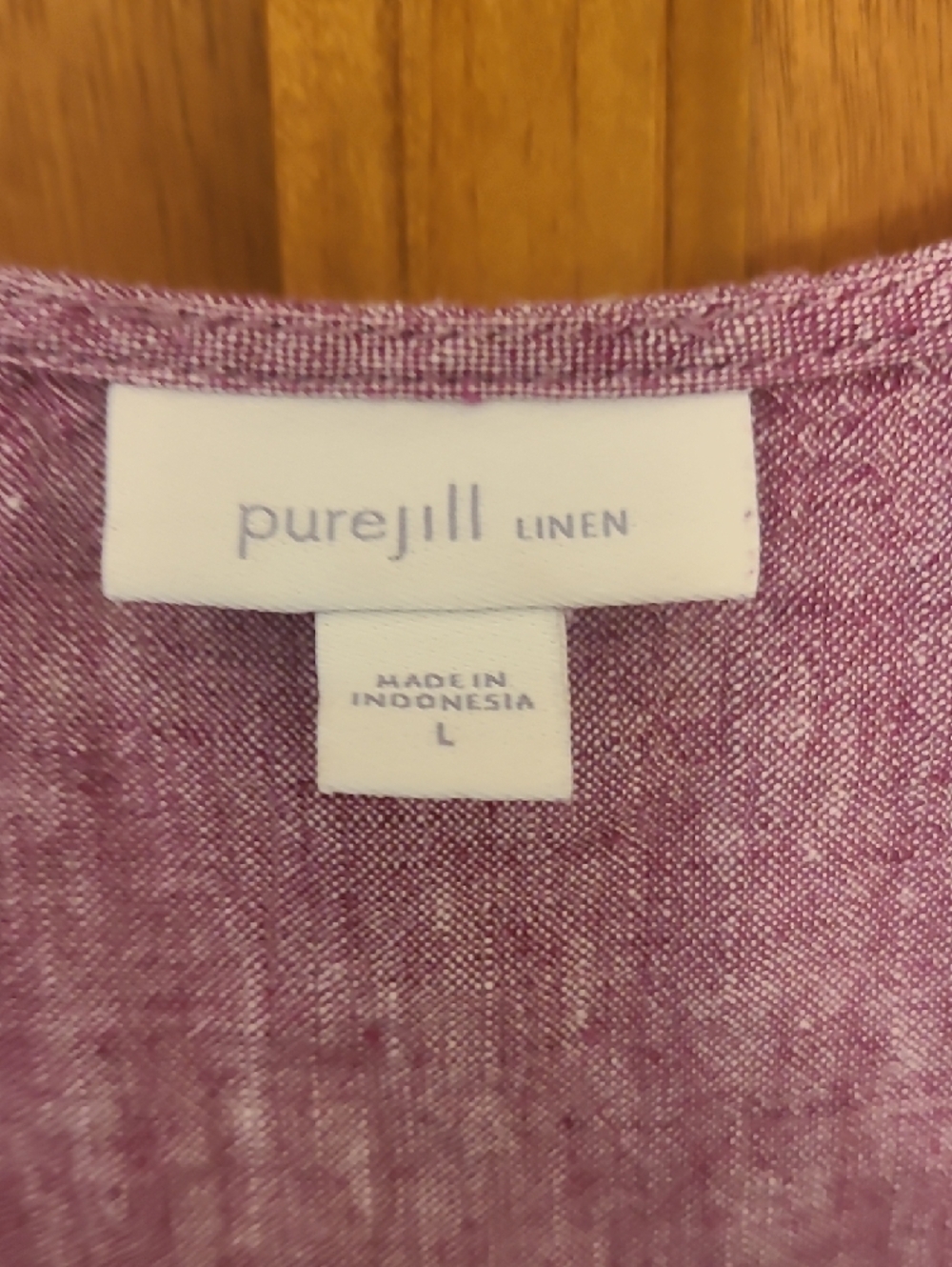 J. Jill Lavender Sleeveless Linen Midi Dress - Picture 2 of 4